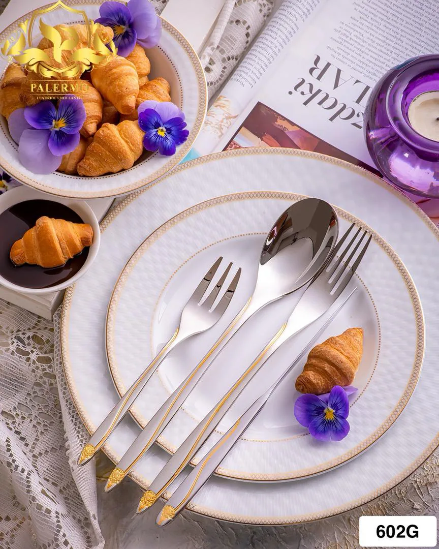 Palermo 602G 87-Piece Flatware Set