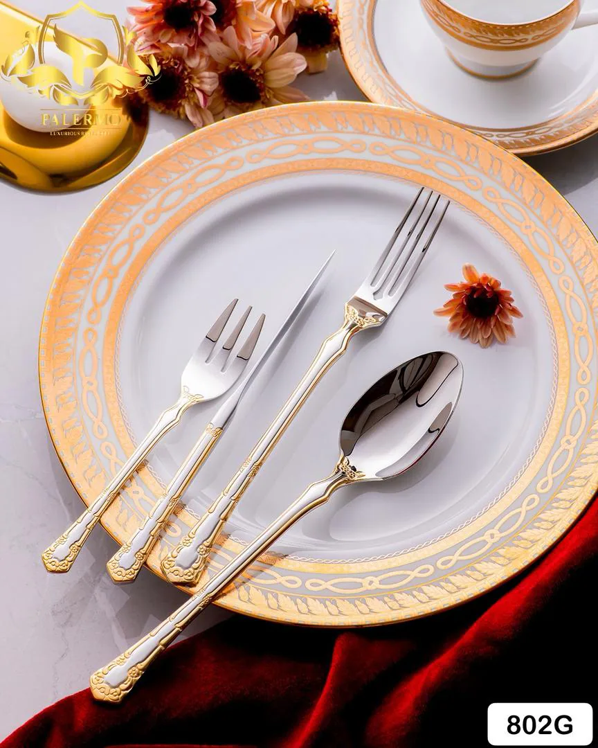 Palermo 802G 87-Piece Flatware Set