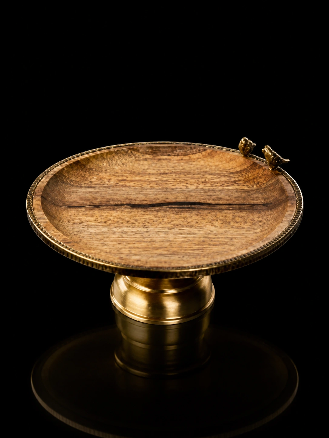 Gold Kish Wood Sweets Stand GK829500