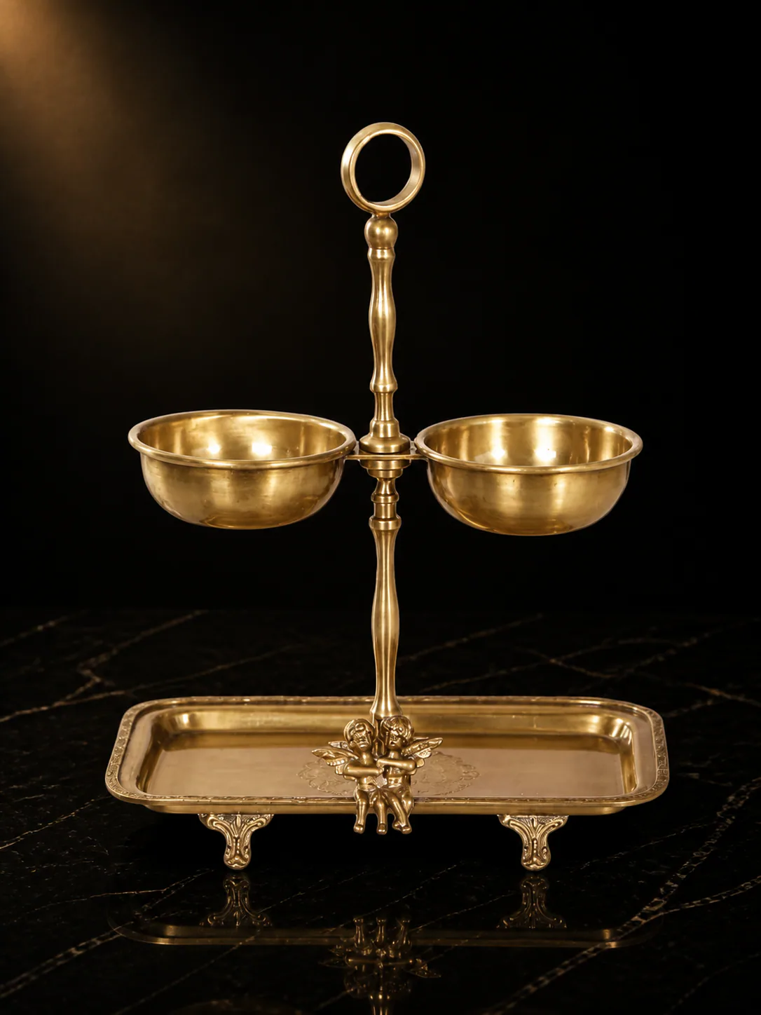 River Two Angels Tiered Serving Stand 24569