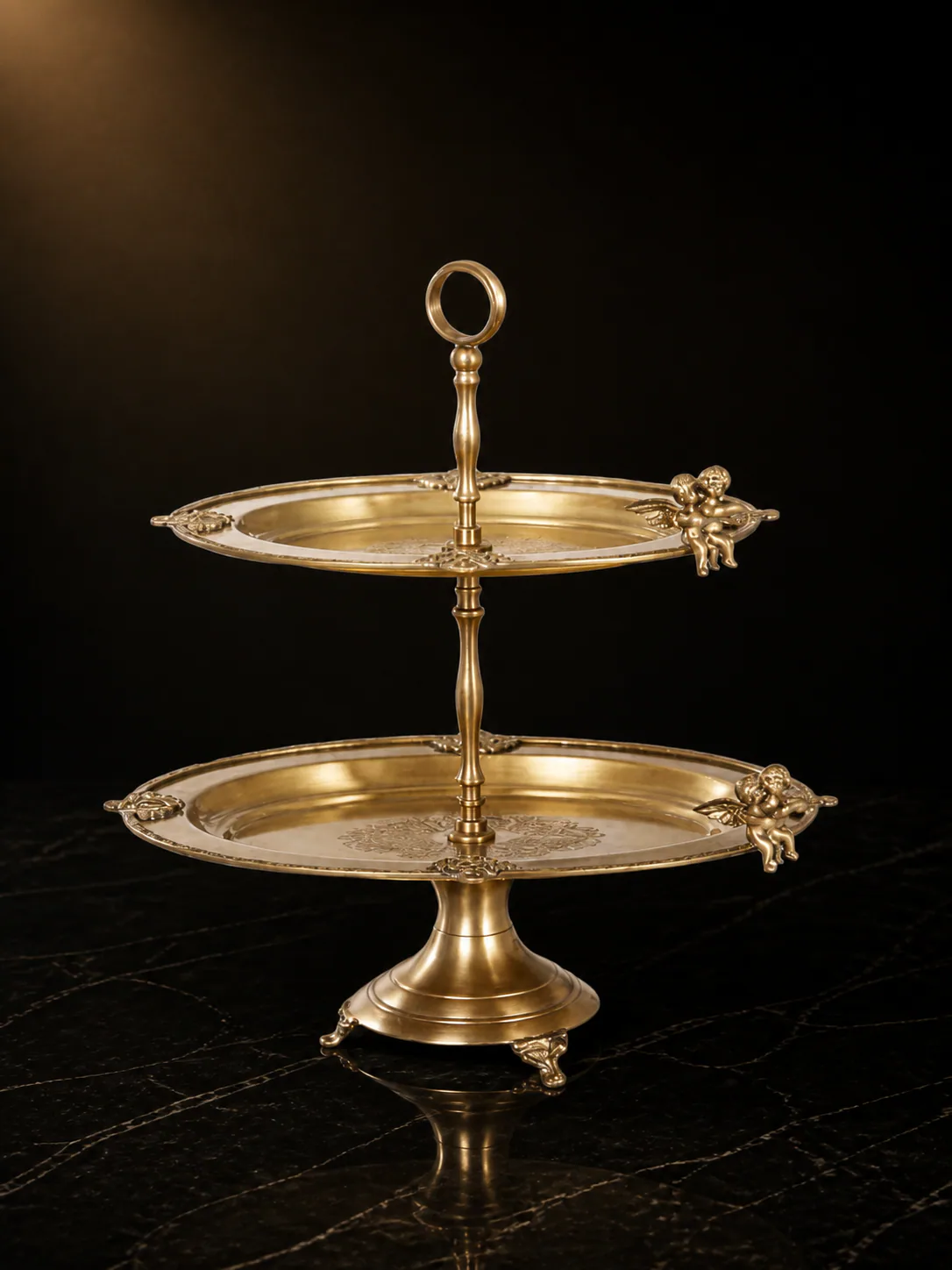 River Two Angels Tiered Serving Stand 24530