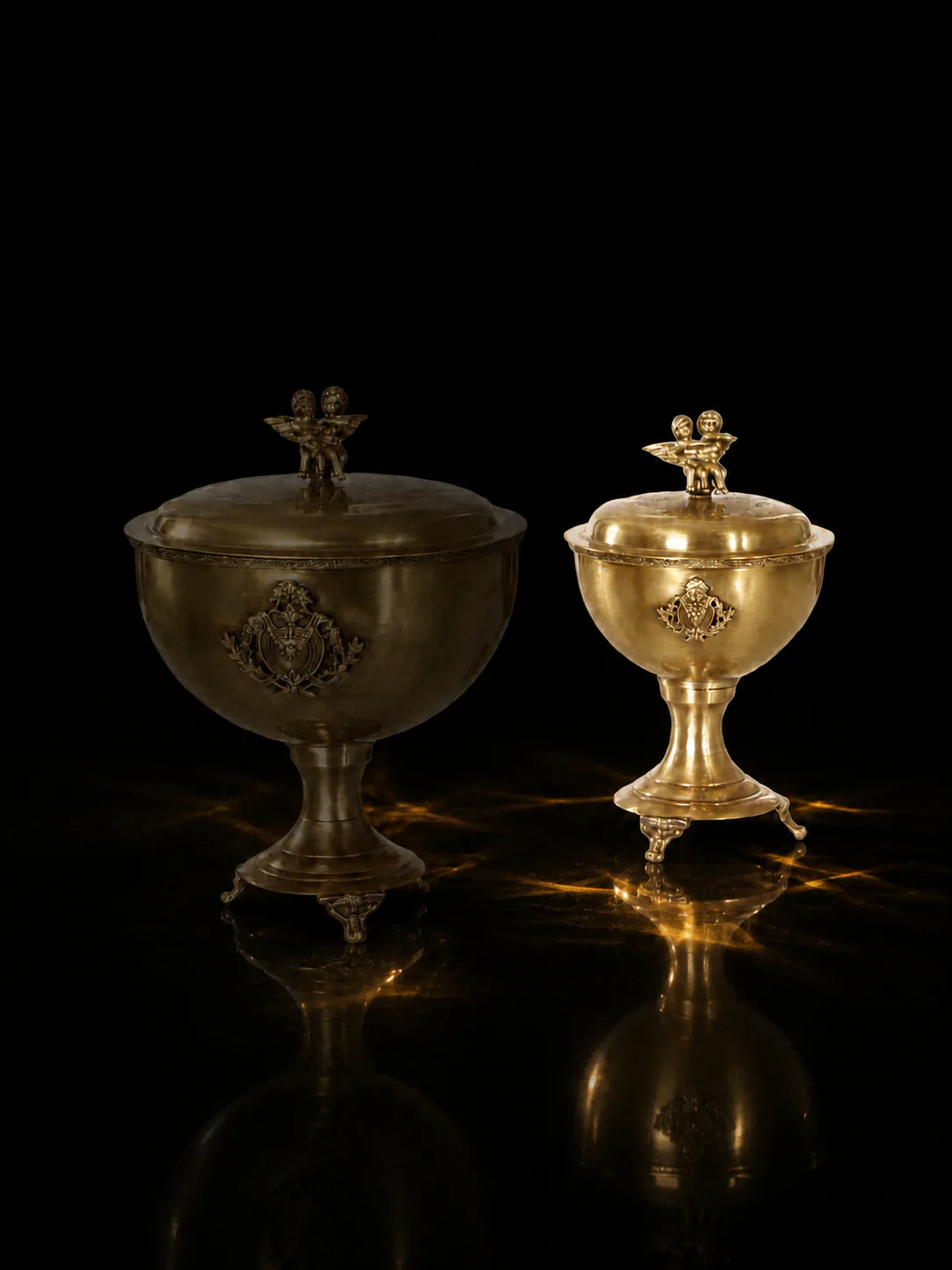 River Two Angels Small Lidded Candy Dish 24565