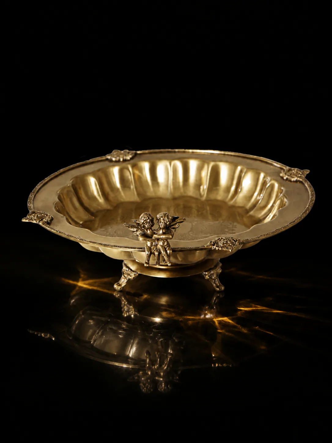 River Two Angels Nut Bowl 24576