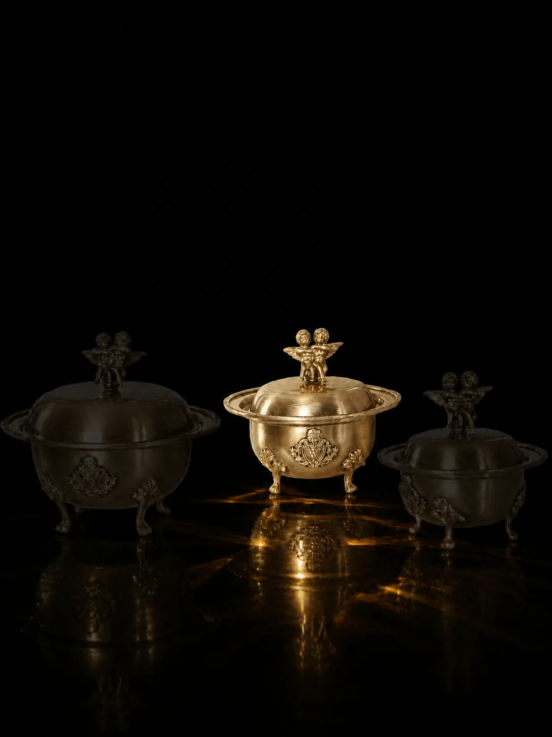 River Two Angels Medium Sugar Bowl 24532