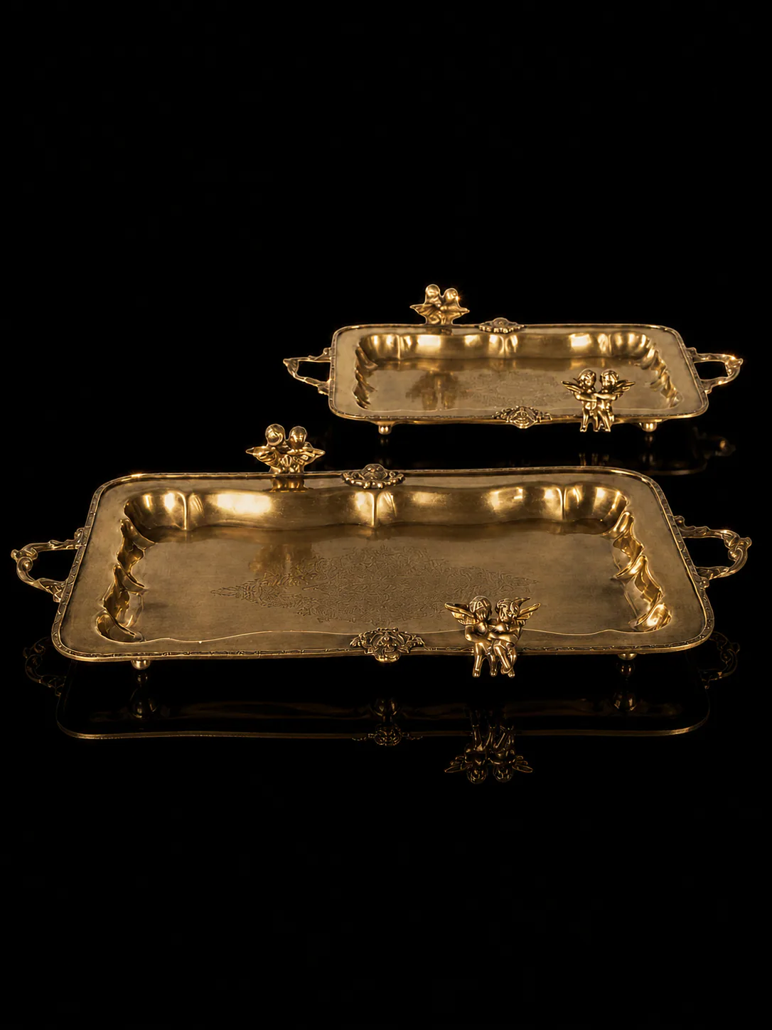 River Two Angels Rectangular Serving Tray 24517