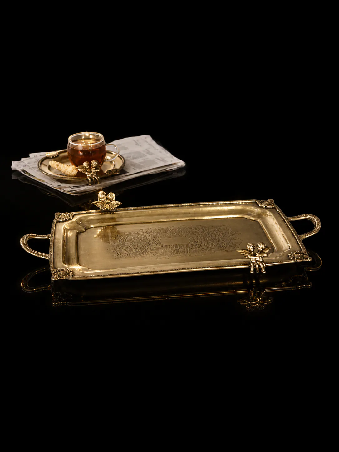 River Two Angels Rectangular Serving Tray 24555